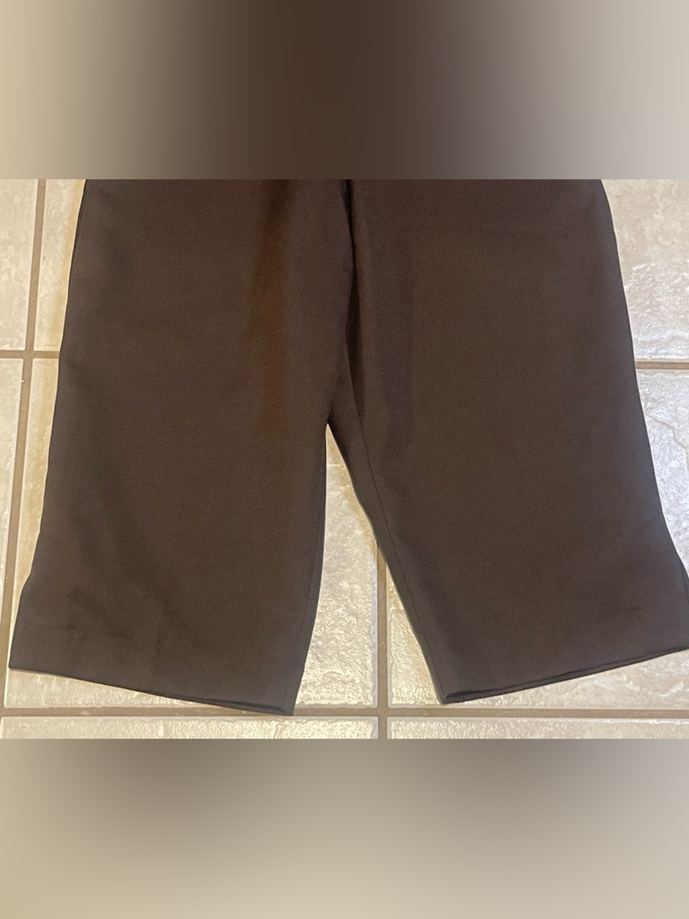 VTG Donnkenny Women's Wide-Leg Pull-On‎ Capris in Brown - Picture 3 of 9